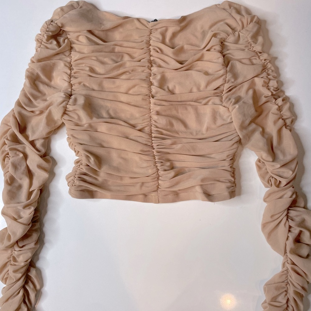 Nude Transparent Rouged Shirt Toile